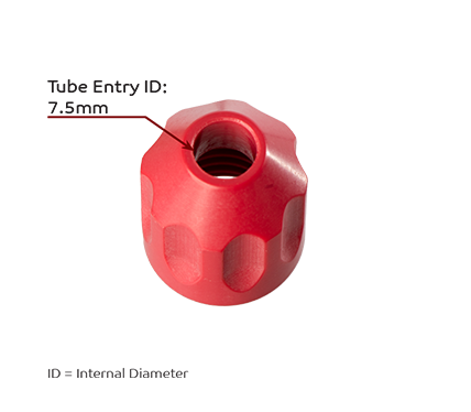 Eisner 5mm Locking Nut - Red